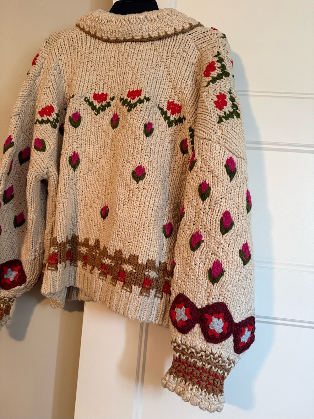 Free People Oversize Rosebud Cardigan - Picture 11 of 16
